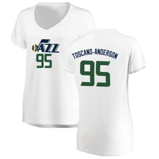Women's Juan Toscano-Anderson Utah Jazz White Fast Break Jersey - Association Edition