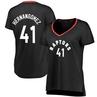 Women's Juancho Hernangomez Toronto Raptors Black Fast Break Jersey - Iconic Edition