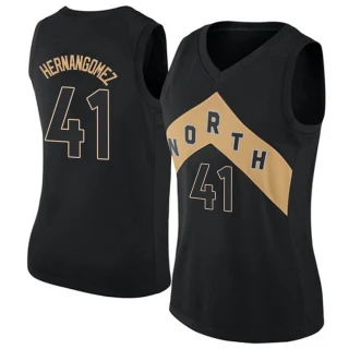 Women's Juancho Hernangomez Toronto Raptors Black Swingman Jersey - City Edition