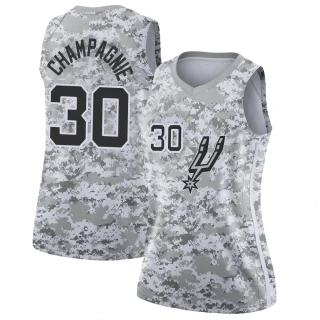 Women's Julian Champagnie San Antonio Spurs White Swingman 2018/19 Jersey - Earned Edition
