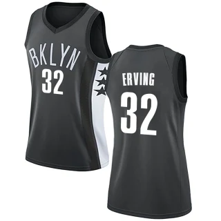 Women's Julius Erving Brooklyn Nets Gray Swingman Jersey - Statement Edition