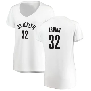 Women's Julius Erving Brooklyn Nets White Fast Break Jersey - Association Edition