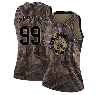 Women's Justin Champagnie Boston Celtics Camo Swingman Realtree Collection Jersey