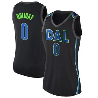 Women's Justin Holiday Dallas Mavericks Black Swingman Jersey - City Edition