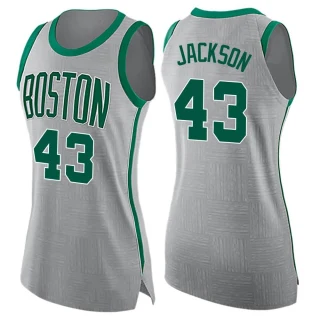 Women's Justin Jackson Boston Celtics Gray Swingman Jersey - City Edition