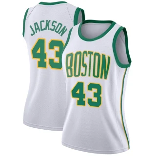 Women's Justin Jackson Boston Celtics White Swingman 2018/19 Jersey - City Edition