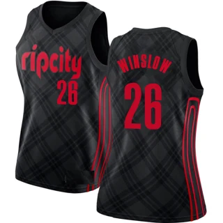 Women's Justise Winslow Portland Trail Blazers Black Swingman Jersey - City Edition