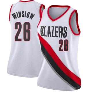 Women's Justise Winslow Portland Trail Blazers White Swingman Jersey - Association Edition