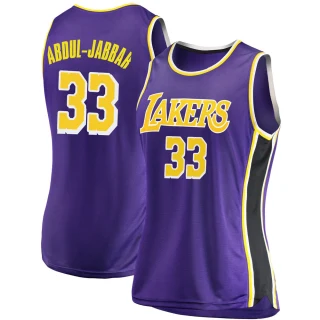 Women's Kareem Abdul-Jabbar Los Angeles Lakers Purple Swingman 2018/19 Jersey - Statement Edition