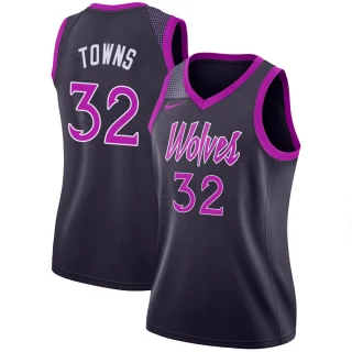 Women's Karl-Anthony Towns Minnesota Timberwolves Purple Swingman 2018/19 Jersey - City Edition