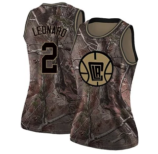Women's Kawhi Leonard Los Angeles Clippers Camo Swingman Realtree Collection Jersey