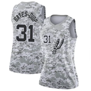 Women's Keita Bates-Diop San Antonio Spurs White Swingman 2018/19 Jersey - Earned Edition