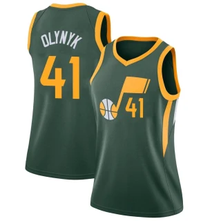 Women's Kelly Olynyk Utah Jazz Green Swingman 2018/19 Jersey - City Edition