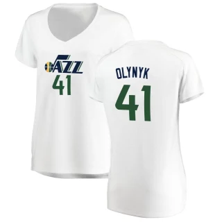 Women's Kelly Olynyk Utah Jazz White Fast Break Jersey - Association Edition