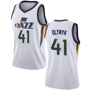 Women's Kelly Olynyk Utah Jazz White Swingman Jersey - Association Edition