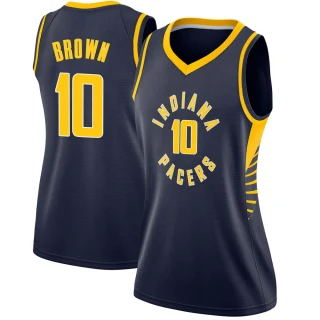 Women's Kendall Brown Indiana Pacers Brown Swingman Navy Jersey - Icon Edition