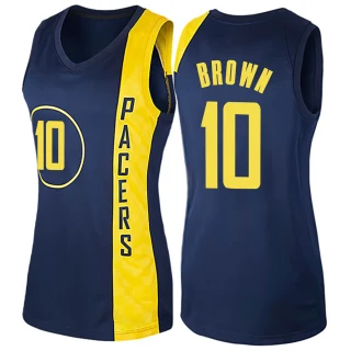 Women's Kendall Brown Indiana Pacers Navy Blue Swingman Jersey - City Edition