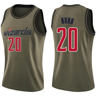 Women's Kendrick Nunn Washington Wizards Green Swingman Salute to Service Jersey