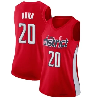 Women's Kendrick Nunn Washington Wizards Red Swingman 2018/19 Jersey - Earned Edition
