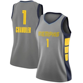 Women's Kennedy Chandler Memphis Grizzlies Gray Swingman 2018/19 Jersey - City Edition
