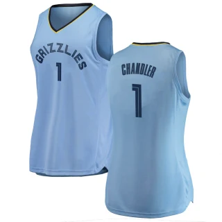 Women's Kennedy Chandler Memphis Grizzlies Light Blue Swingman 2018/19 Jersey - Statement Edition