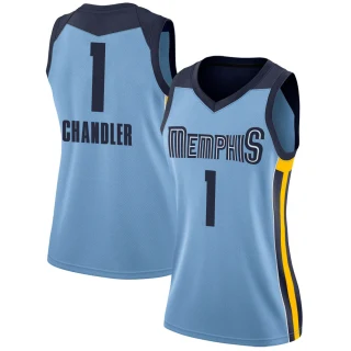 Women's Kennedy Chandler Memphis Grizzlies Light Blue Swingman Jersey - Statement Edition