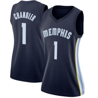 Women's Kennedy Chandler Memphis Grizzlies Navy Swingman Jersey - Icon Edition