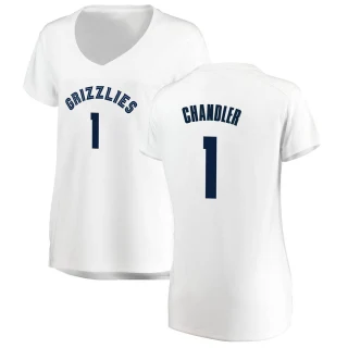 Women's Kennedy Chandler Memphis Grizzlies White Fast Break Jersey - Association Edition