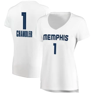 Women's Kennedy Chandler Memphis Grizzlies White Fast Break Jersey - Association Edition