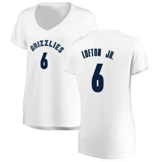 Women's Kenneth Lofton Jr. Memphis Grizzlies White Fast Break Jersey - Association Edition