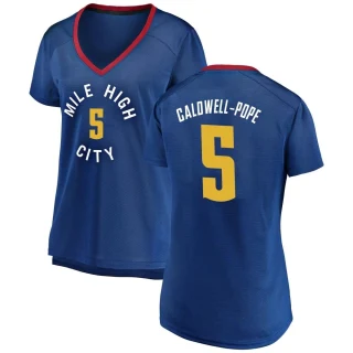 Women's Kentavious Caldwell-Pope Denver Nuggets Blue Fast Break 2018/19 Jersey - Statement Edition