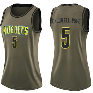 Women's Kentavious Caldwell-Pope Denver Nuggets Green Swingman Salute to Service Jersey