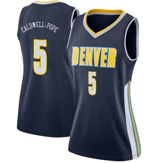 Women's Kentavious Caldwell-Pope Denver Nuggets Navy Swingman Jersey - Icon Edition
