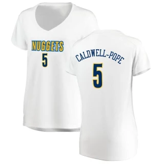 Women's Kentavious Caldwell-Pope Denver Nuggets White Fast Break Jersey - Association Edition