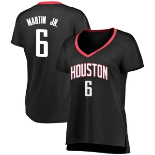 Women's Kenyon Martin Jr. Houston Rockets Black Fast Break Jersey - Statement Edition