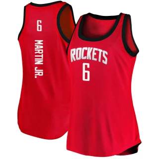 Women's Kenyon Martin Jr. Houston Rockets Red Fast Break 2020/21 Tank Jersey - Icon Edition