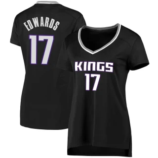 Women's Kessler Edwards Sacramento Kings Black Fast Break Jersey - Statement Edition