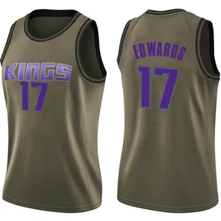 Women's Kessler Edwards Sacramento Kings Green Swingman Salute to Service Jersey