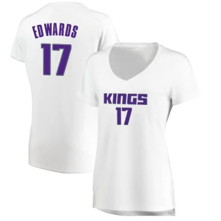 Women's Kessler Edwards Sacramento Kings White Fast Break Jersey - Association Edition