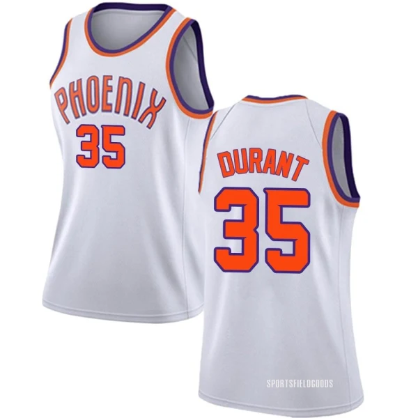 Women's Kevin Durant Phoenix Suns White Swingman Jersey - Association Edition