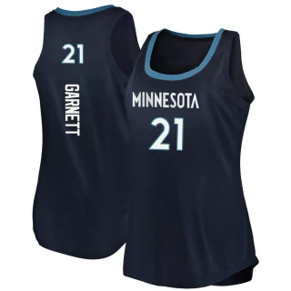 Women's Kevin Garnett Minnesota Timberwolves Navy Fast Break Tank Jersey - Icon Edition