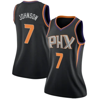 Women's Kevin Johnson Phoenix Suns Black Swingman Jersey - Statement Edition