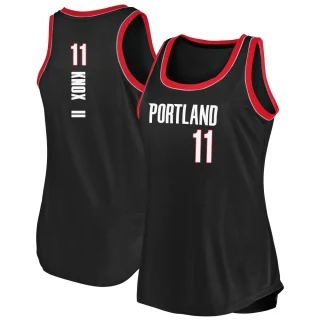 Women's Kevin Knox II Portland Trail Blazers Black Fast Break 2020/21 Tank Jersey - Icon Edition