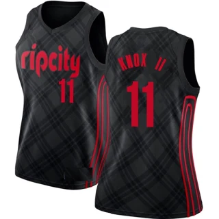 Women's Kevin Knox II Portland Trail Blazers Black Swingman Jersey - City Edition