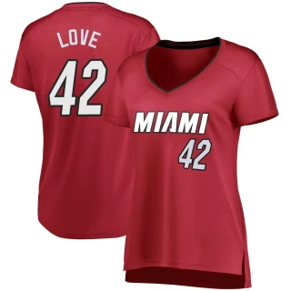 Women's Kevin Love Miami Heat Fast Break Wine Jersey - Statement Edition
