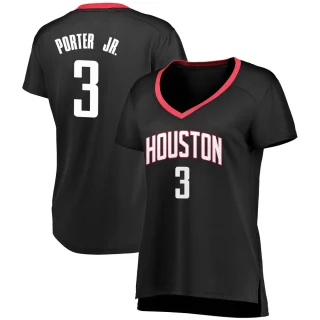 Women's Kevin Porter Jr. Houston Rockets Black Fast Break Jersey - Statement Edition