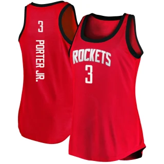 Women's Kevin Porter Jr. Houston Rockets Red Fast Break 2020/21 Tank Jersey - Icon Edition