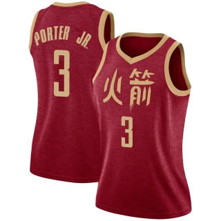 Women's Kevin Porter Jr. Houston Rockets Red Swingman 2018/19 Jersey - City Edition