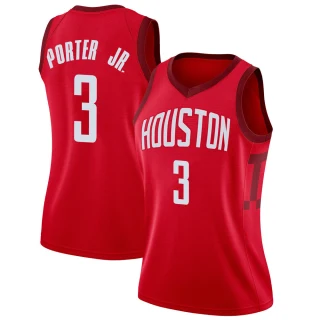 Women's Kevin Porter Jr. Houston Rockets Red Swingman 2018/19 Jersey - Earned Edition