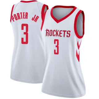Women's Kevin Porter Jr. Houston Rockets White Swingman Jersey - Association Edition